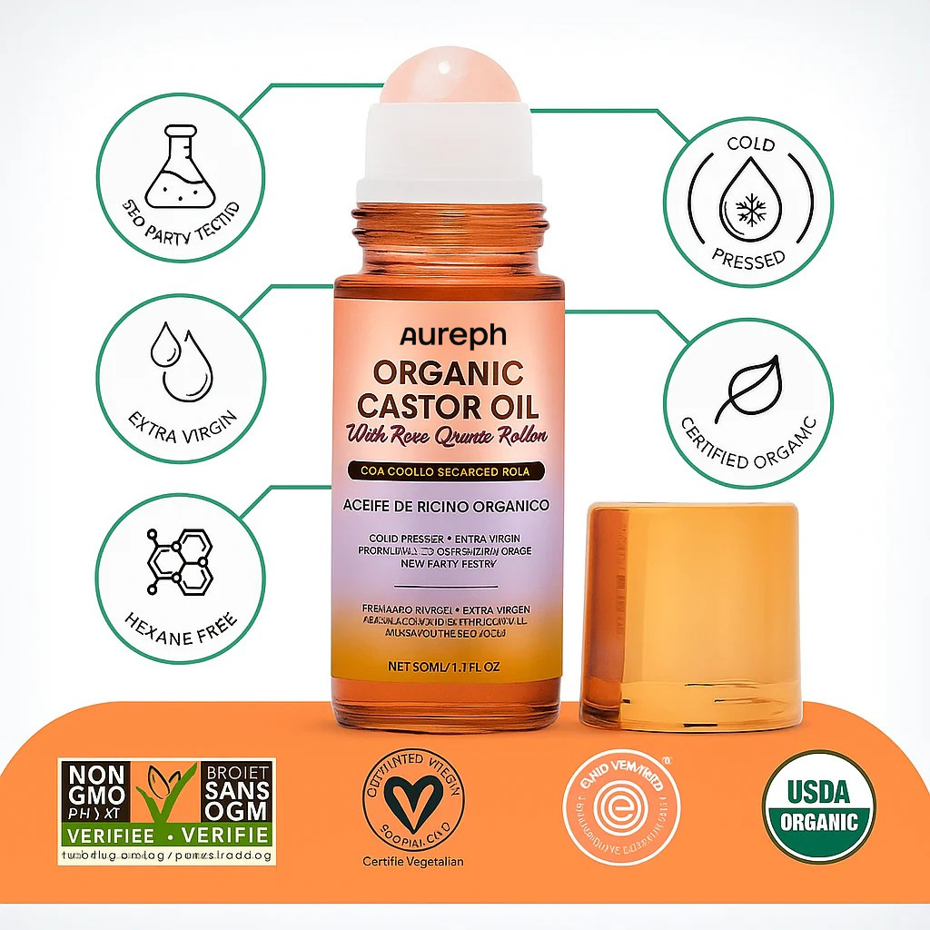 Cold‑Pressed Castor Oil Roller