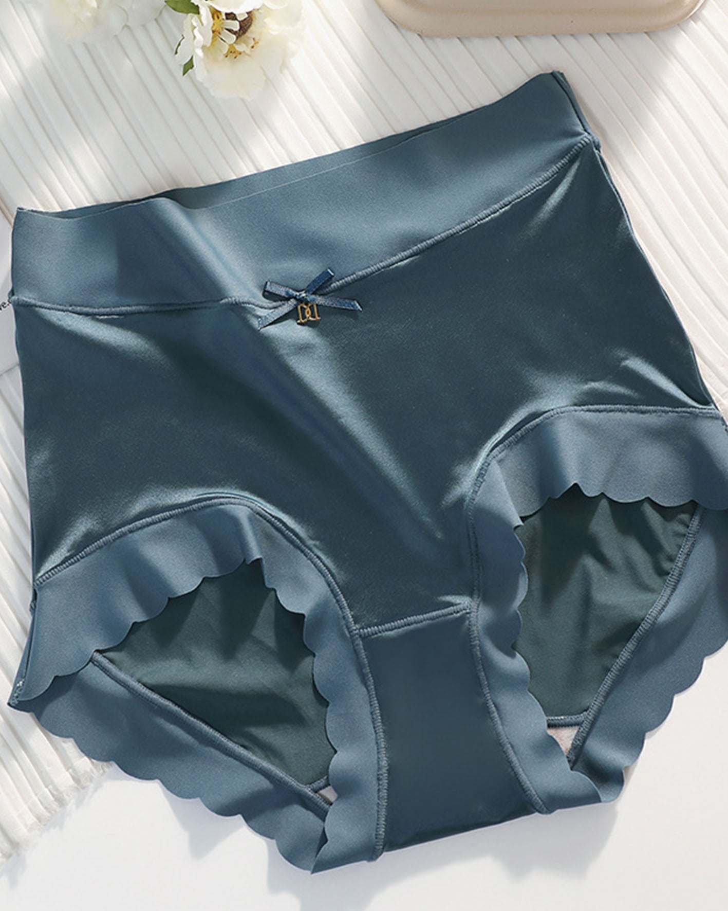 Silkworm Silk High-Waisted Hip Lift Sexy Panties - By Qivii