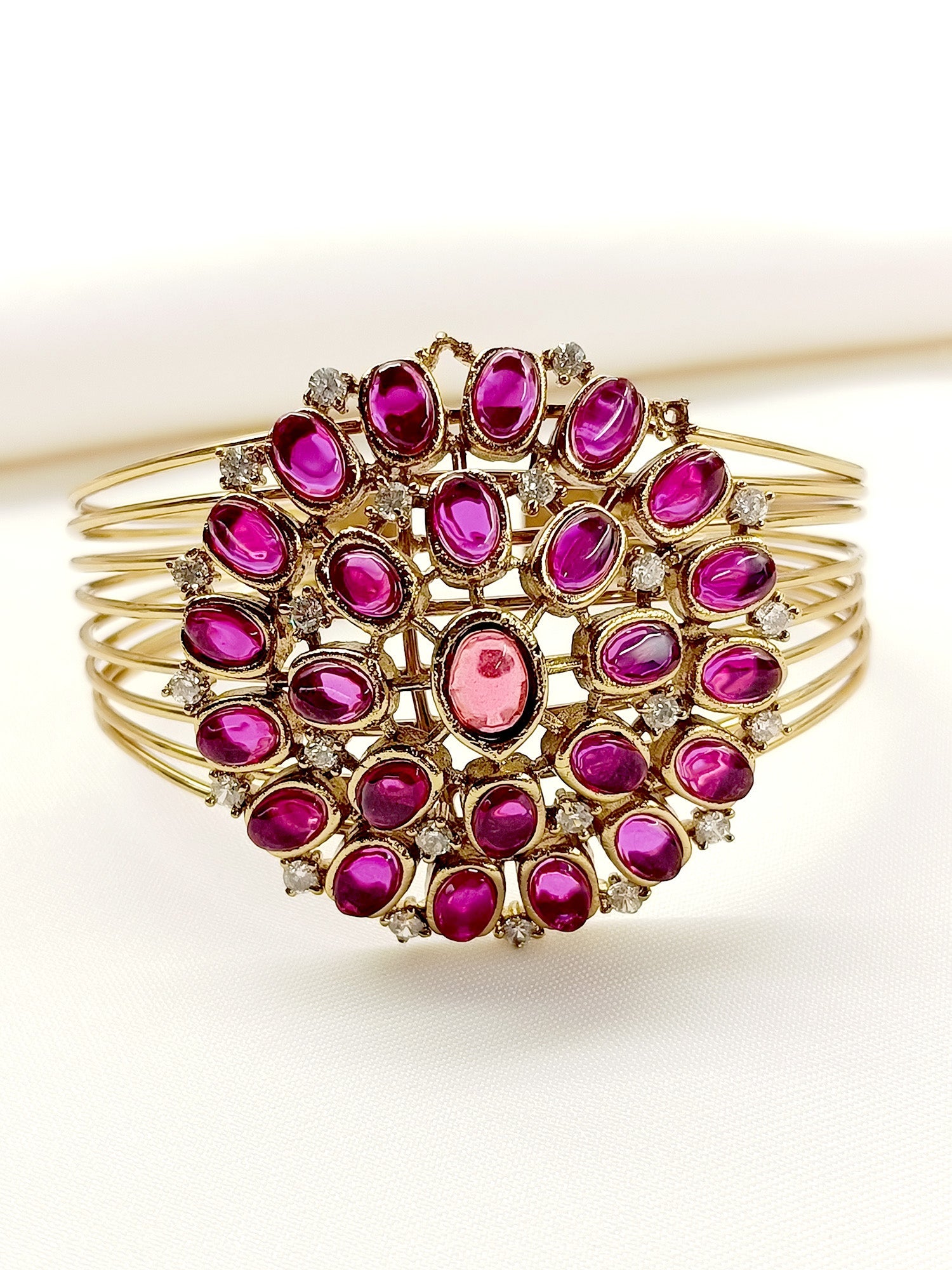 Eliza Kundan Combo Set In Ruby