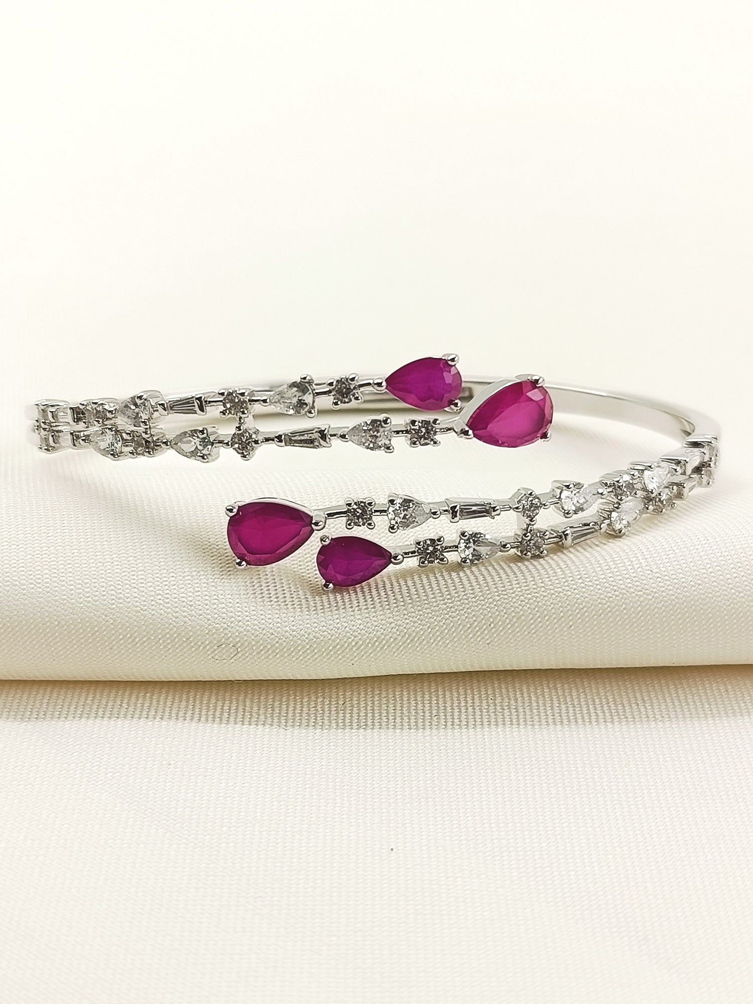 Shalini Ruby American Diamond Bracelet