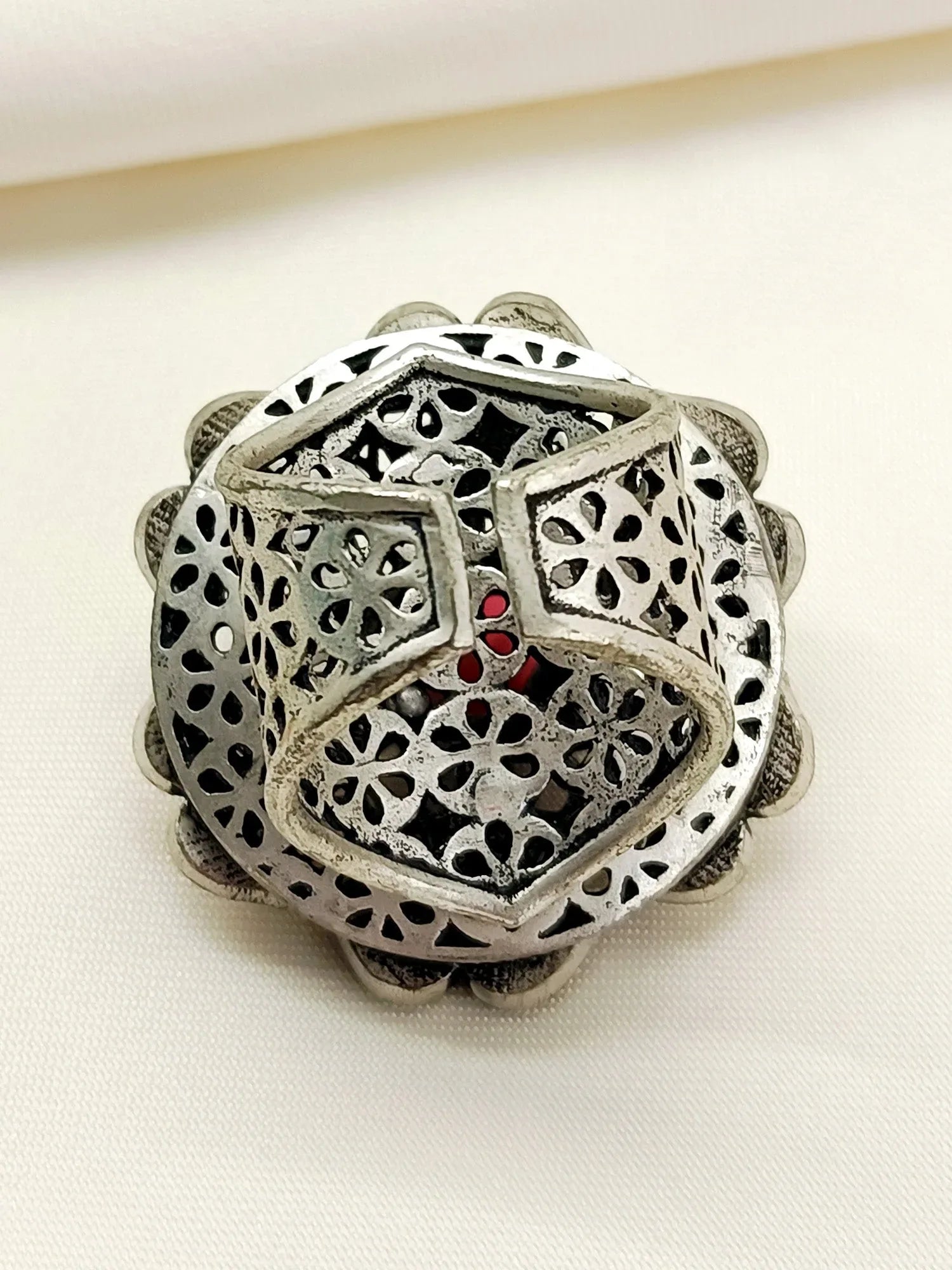 Indira Rose Pink Boutique Finger Ring
