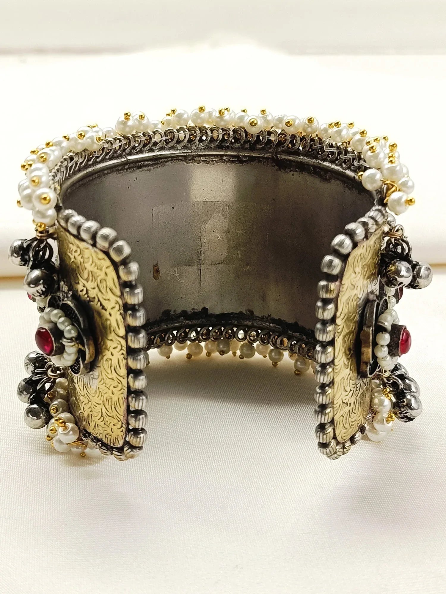 Utkarsha Red Oxidized Bracelet