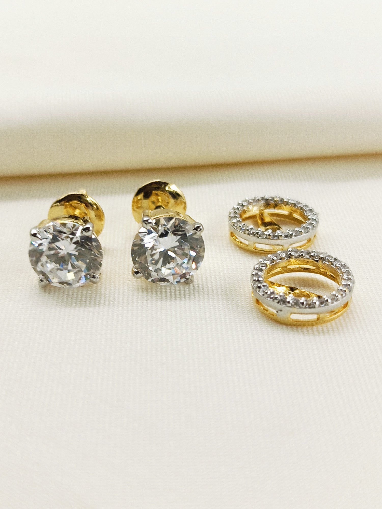 Aisling 92.5 Silver Swarovski Stone Tops