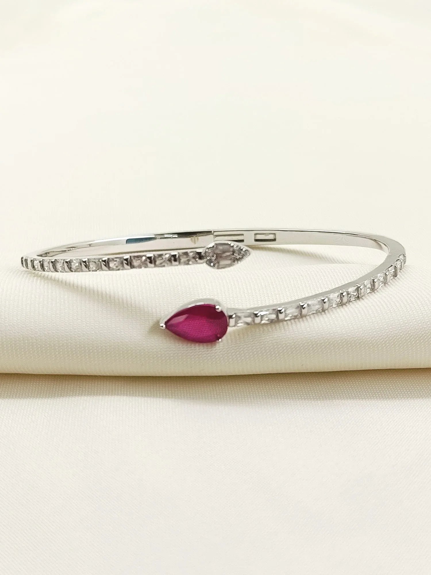 Azma Ruby American Diamond Bracelet