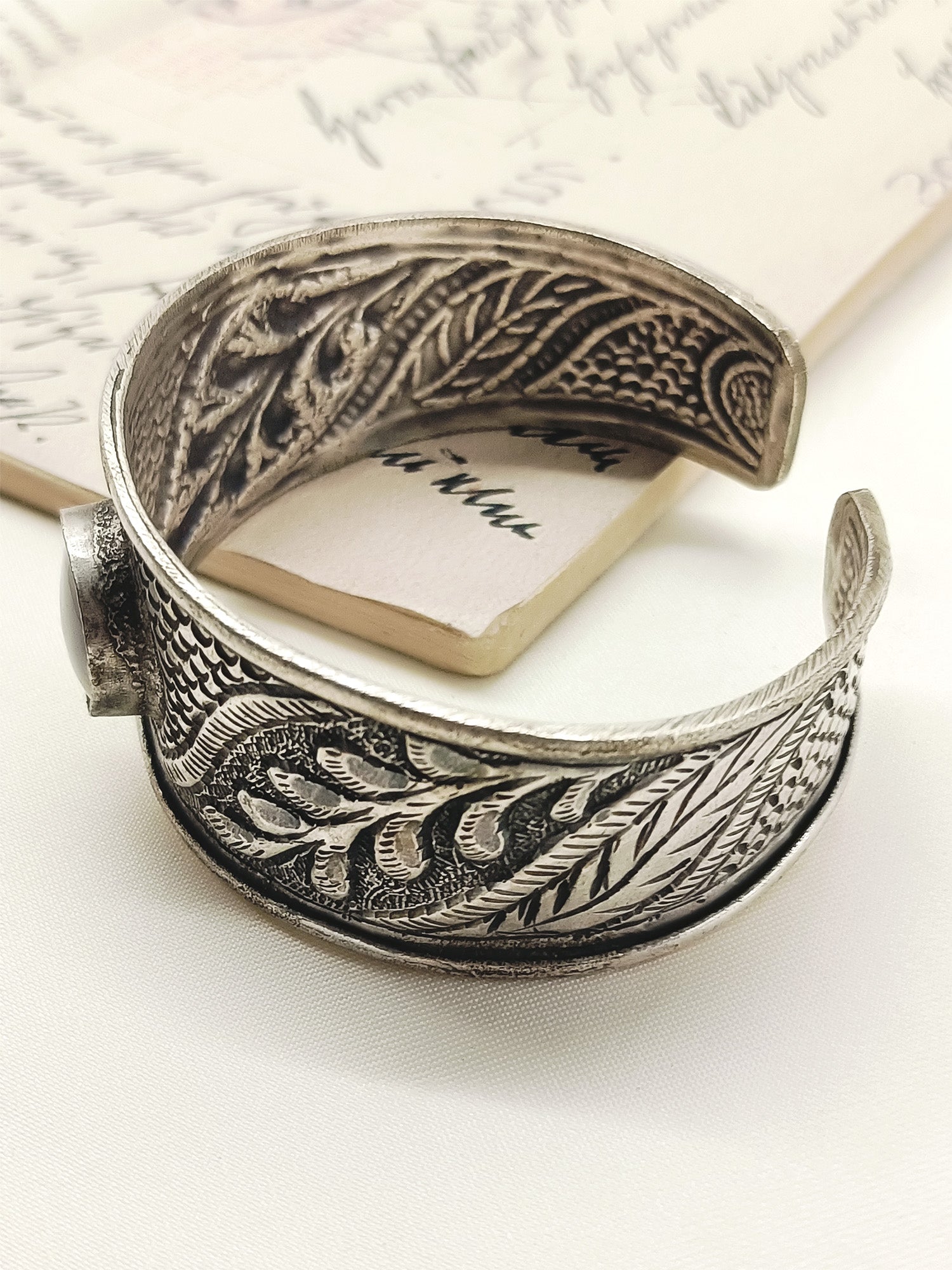 Valkyrie Grey Oxidized Bracelet