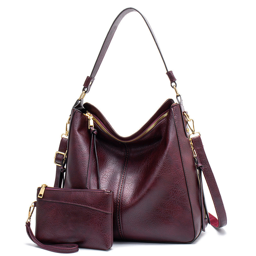 Ounamei Vegan Leather Hobo Tote Bag for Women | Large Capacity Shoulder Handbag with Adjustable Crossbody Strap