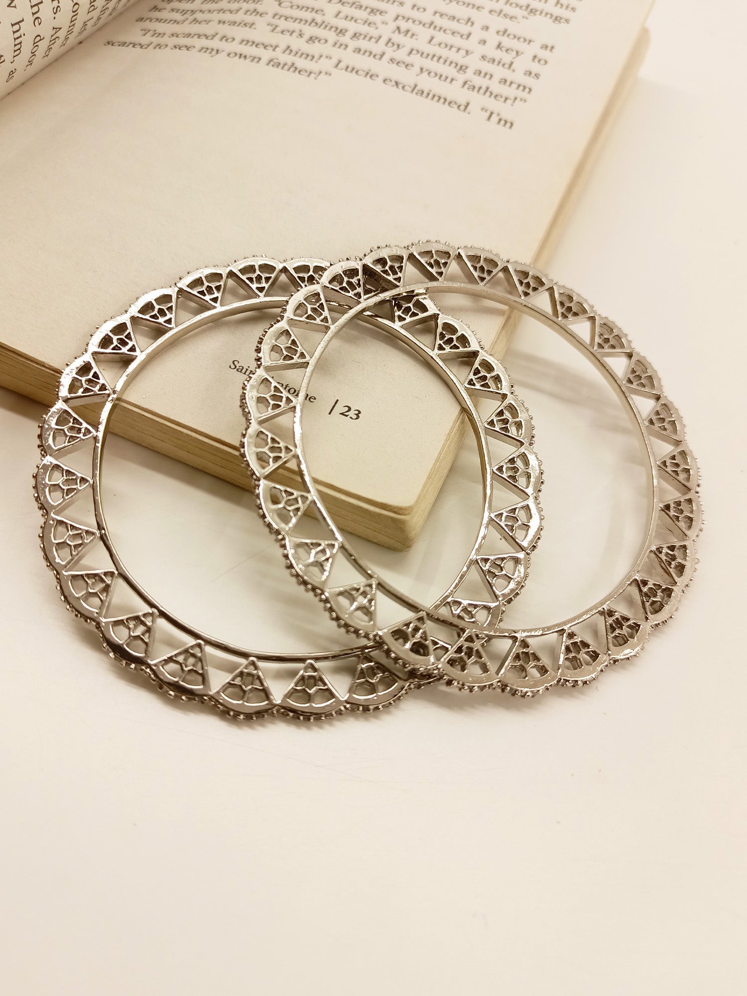 Maadri Designer American Diamond Bangles - qivii