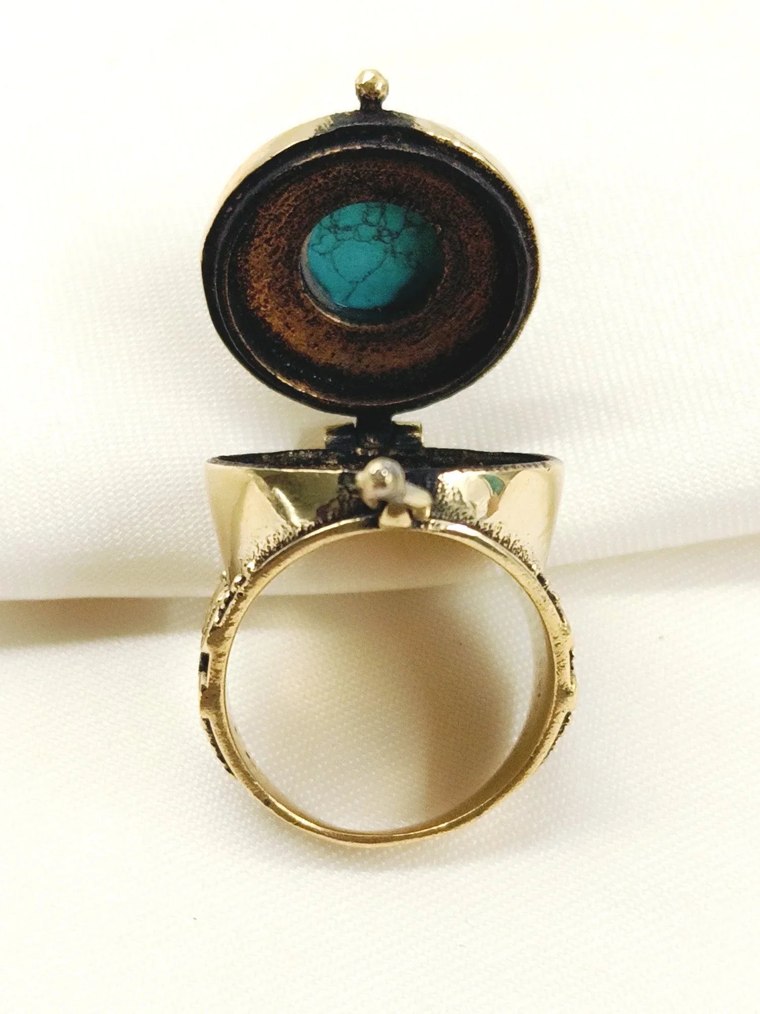 Heer Firozi Western Finger Ring