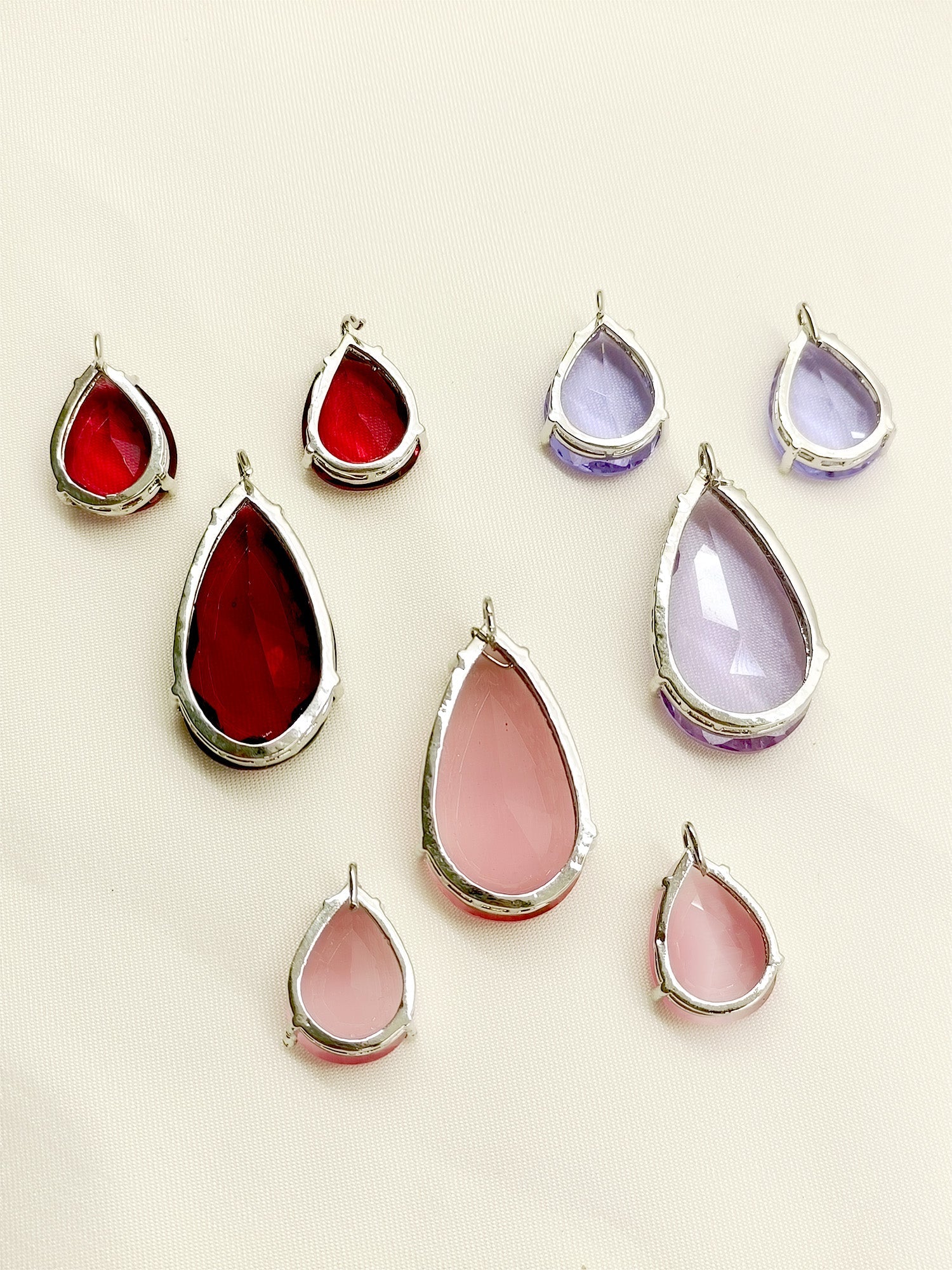 Angela Changeable Silver American Diamond Set