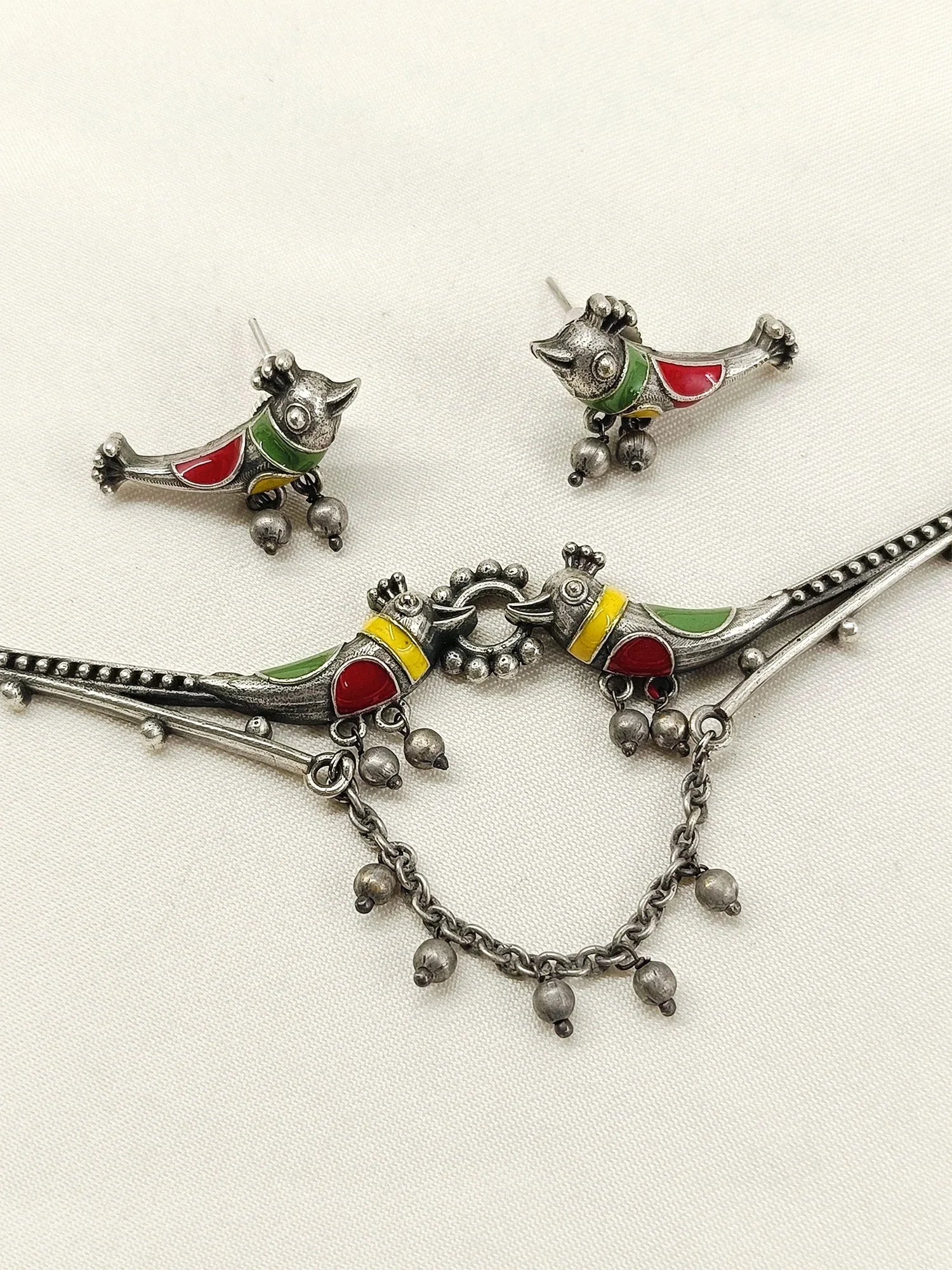 Ritvi Oxidized Combo Set In Multi Colour