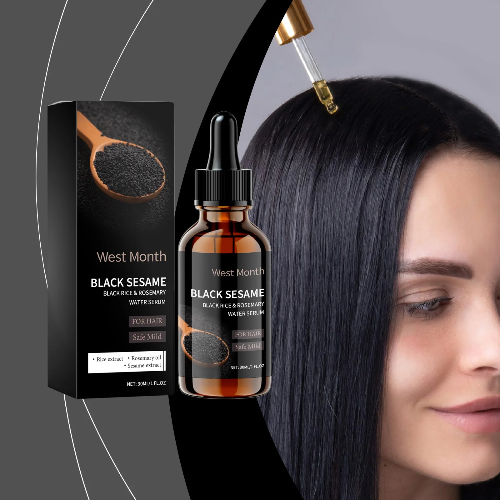 Black Sesame Hair Serum