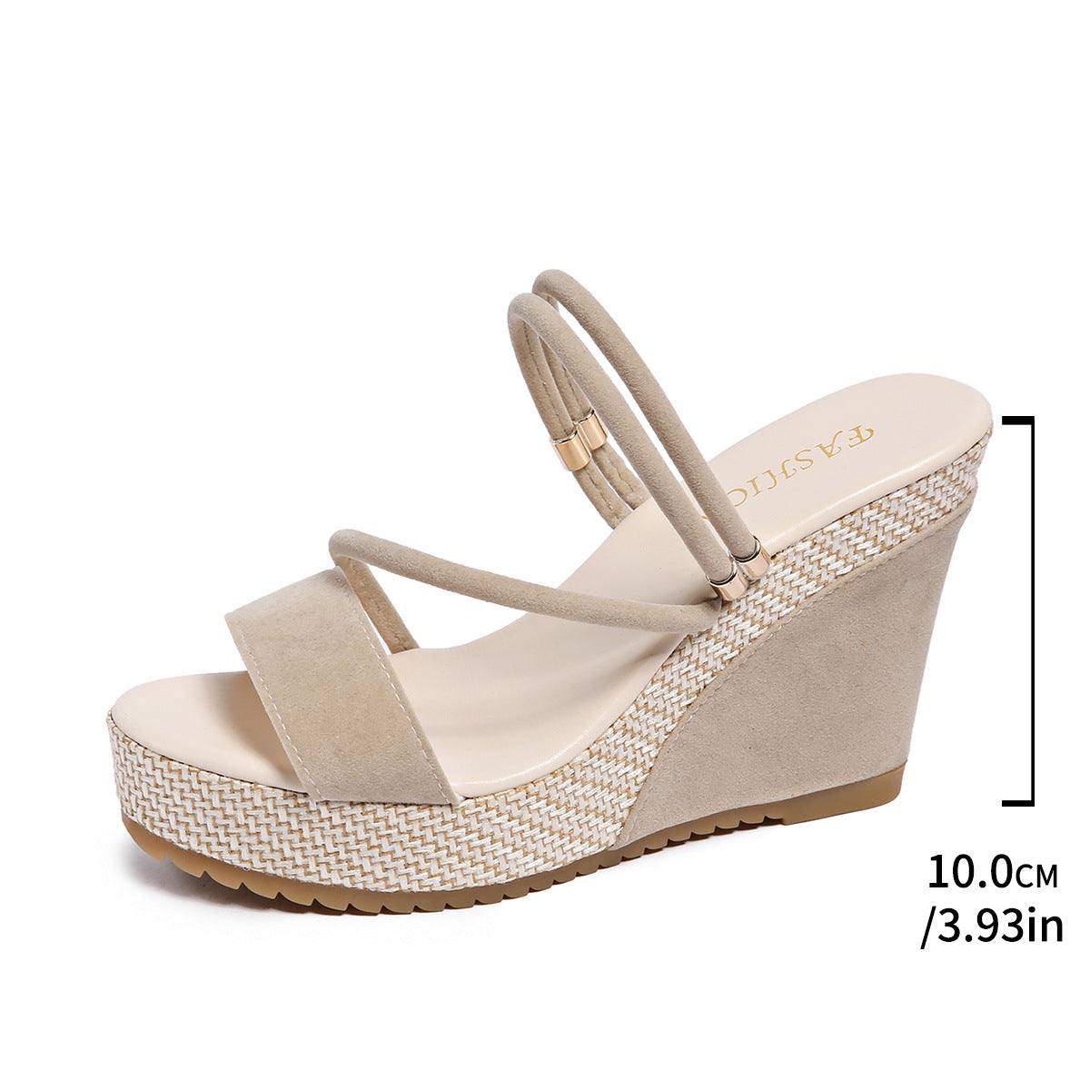 Women’s VelvetAir Ankle-Strap Platform Wedge Sandals – Breathable Suede Elegant Shoes (US 5–10.5)