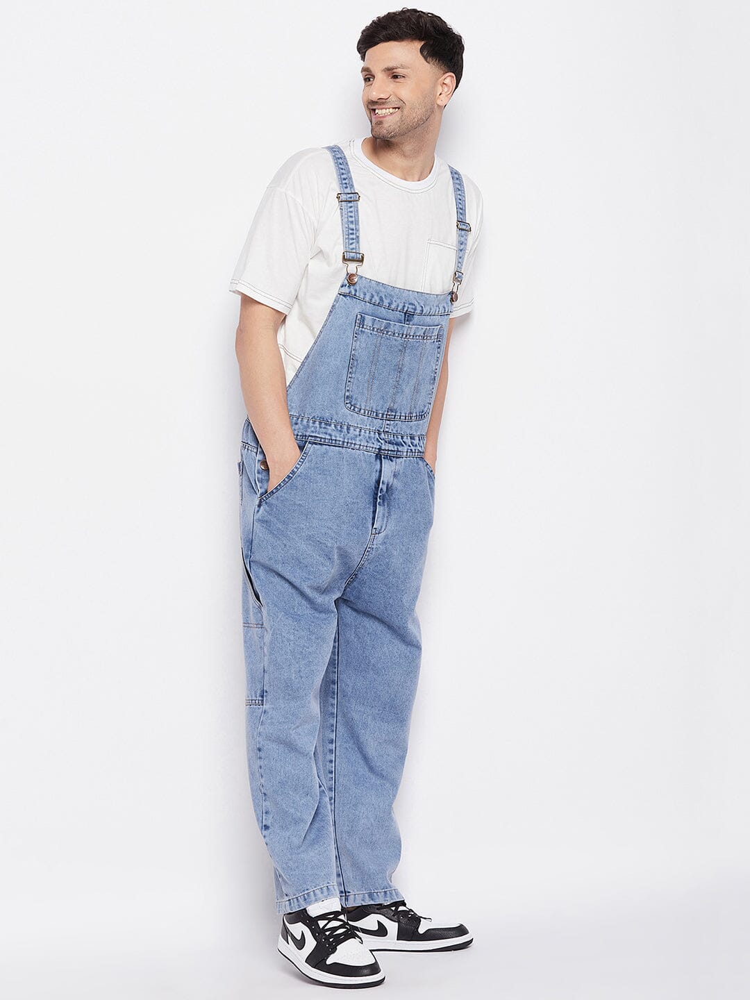 Blue Baggy Carpenter Dungaree
