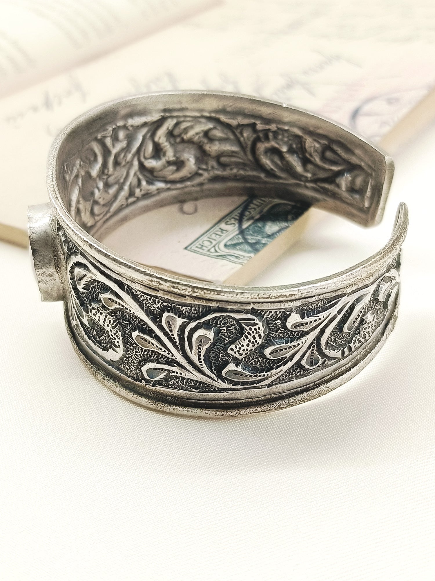 Onyx Grey Oxidized Bracelet