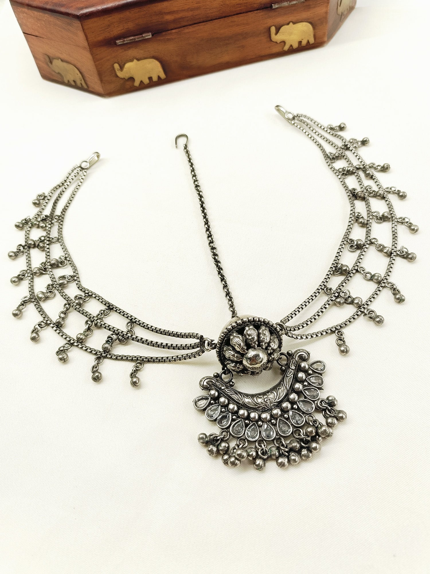 Parijat Plain Oxidized Mathapatti