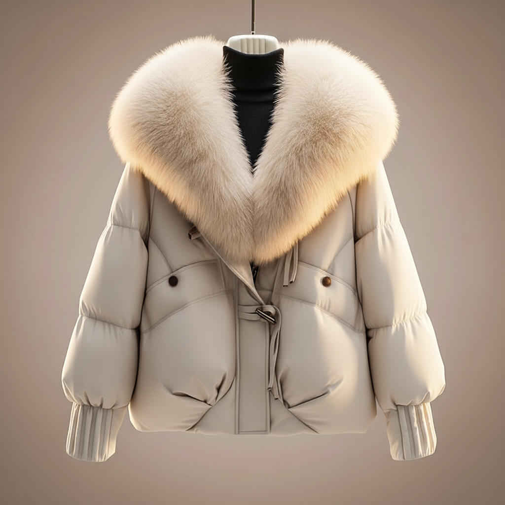 Scarlett Prestige Fur Short Coat - By Qivii