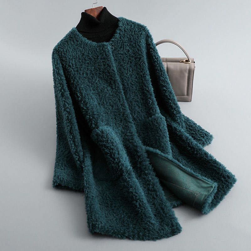 Olivia Couture Shearling Coat - By Qivii