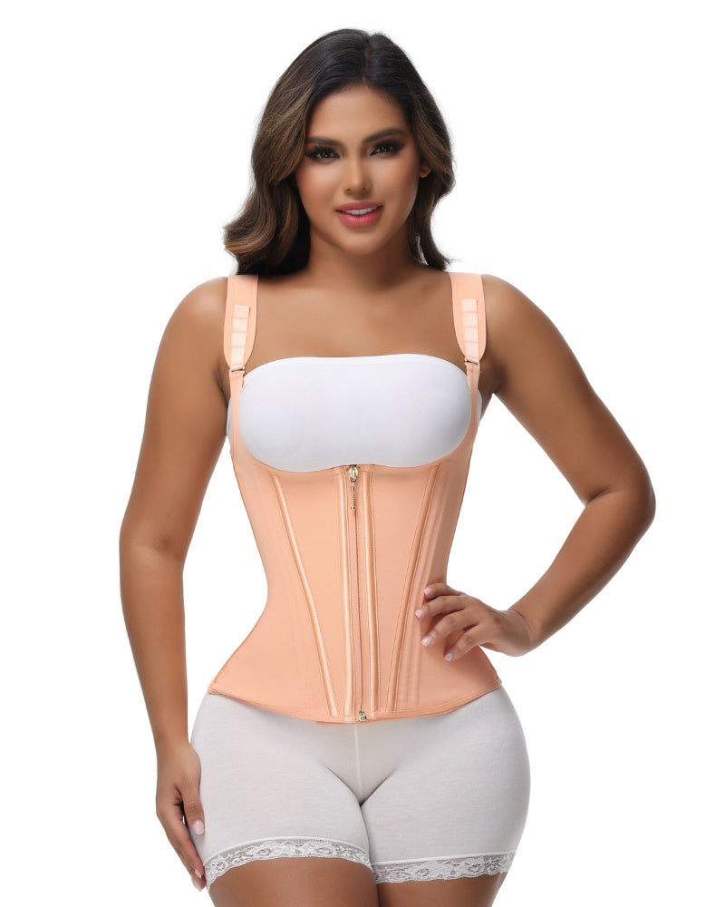 Shapshe® Fajas Colombianas Steel Boned Tummy Control Waist Trainer - By Qivii