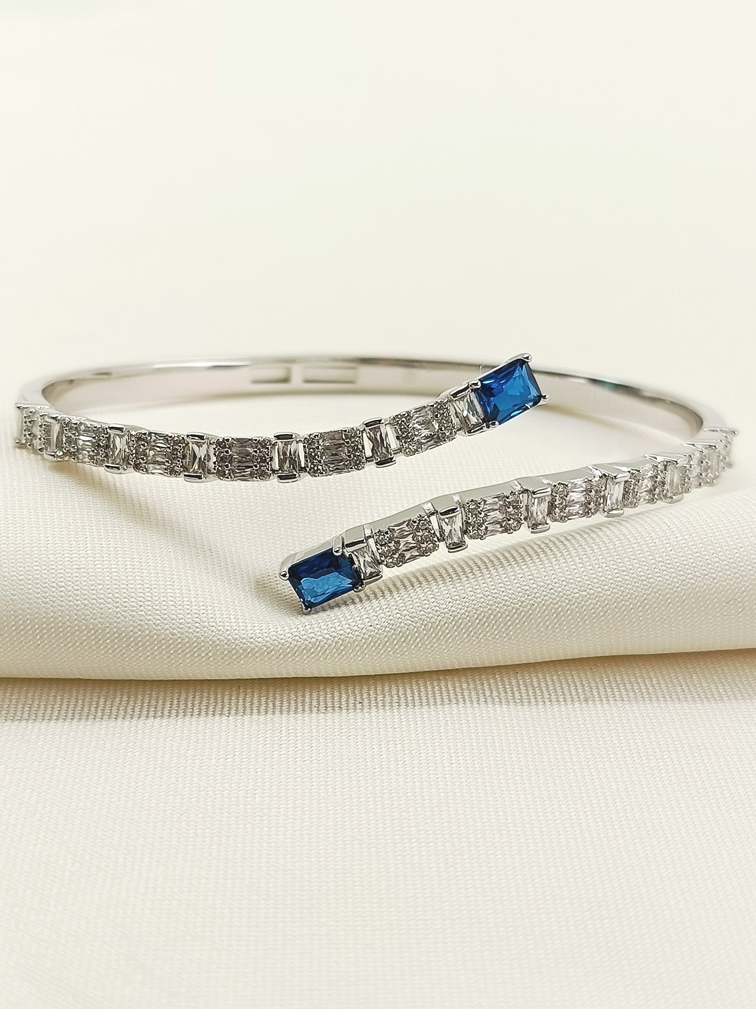 Shabnam Blue American Diamond Bracelet