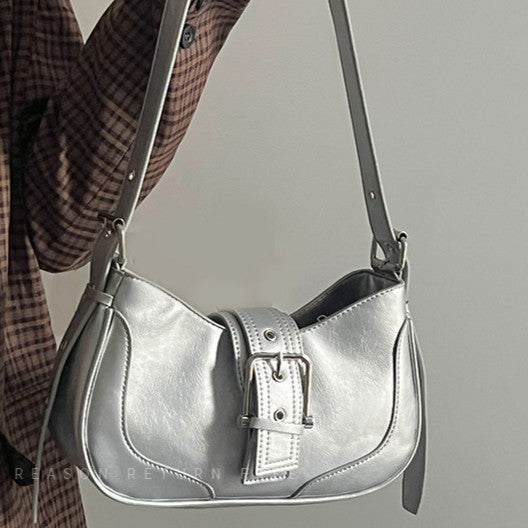 Women's Luna Saddle Bag – Retro Chic Crossbody Shoulder Bag | Y2K Minimalist Purse
