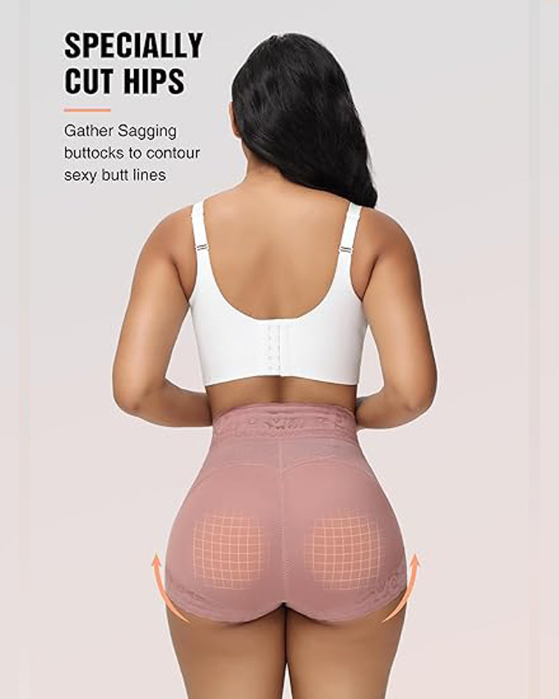 Shapshe® Women Lace Classic Body Shaper Butt Lifter Panty Smoothing Brief - By Qivii