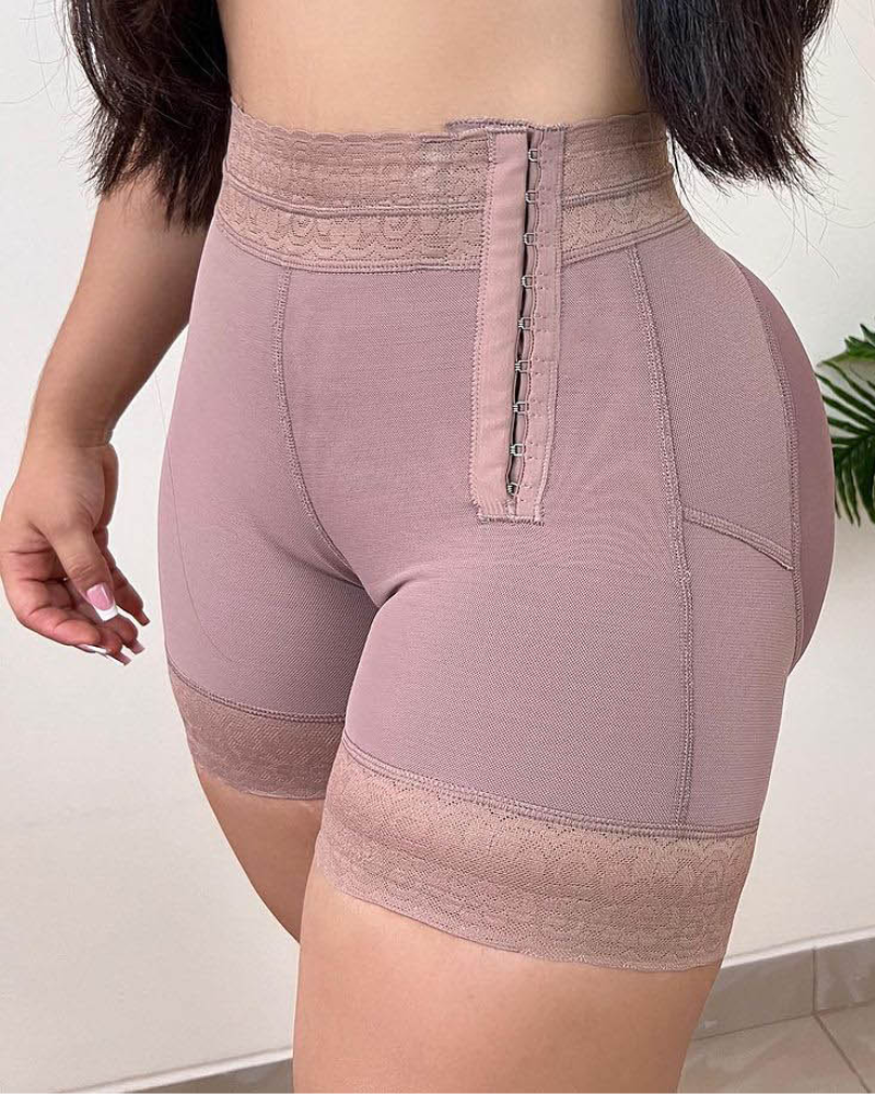Shapshe® Tummy Control Side Hook and Eye Shaper Shorts - By Qivii