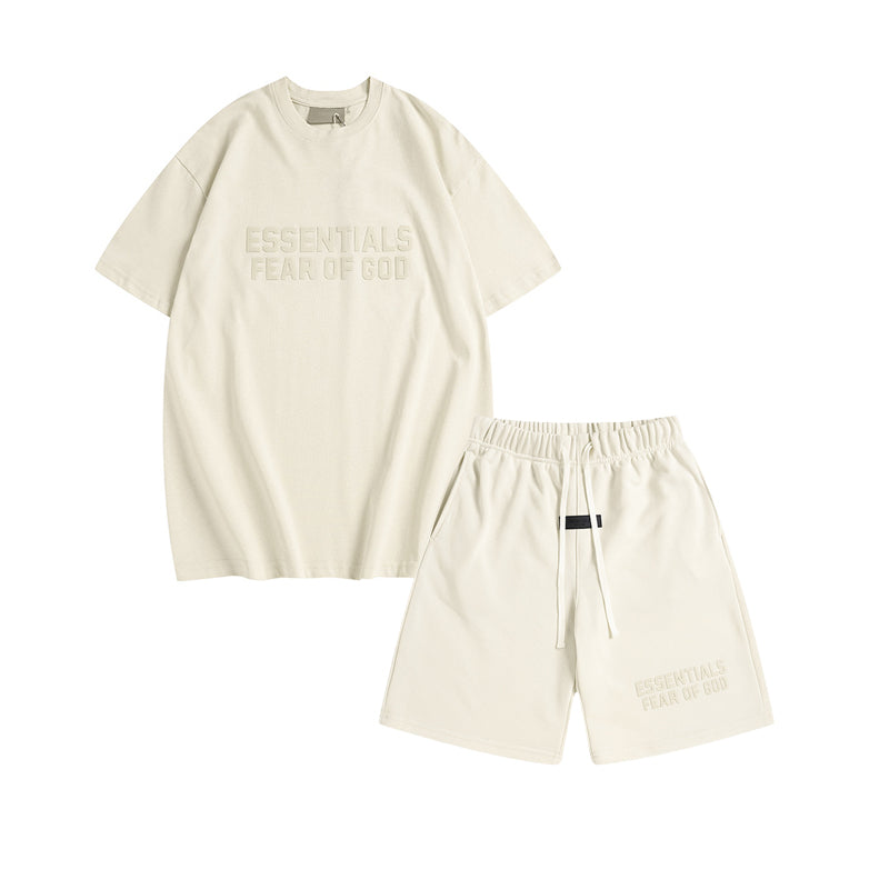 FW22 T-Shirt / Shorts / Set - Eggshell White - By Qivii