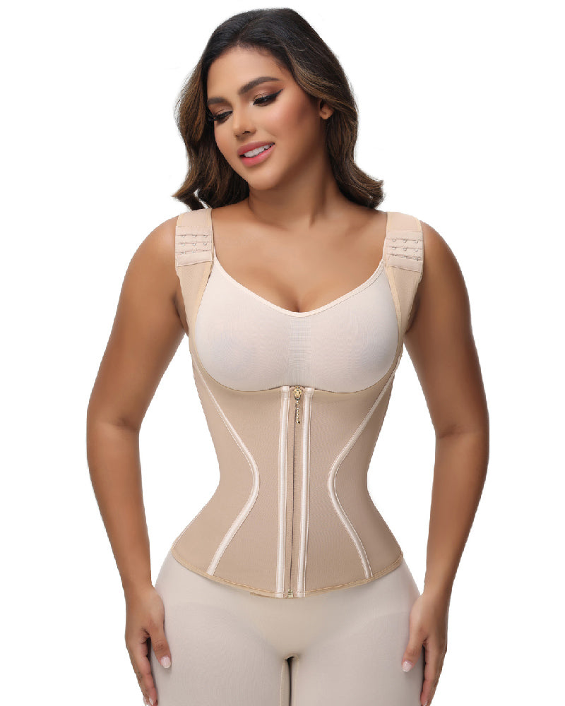 Shapshe® Fajas Colombianas High Compression Tummy Control Front Zipper Waist Trainer Vest