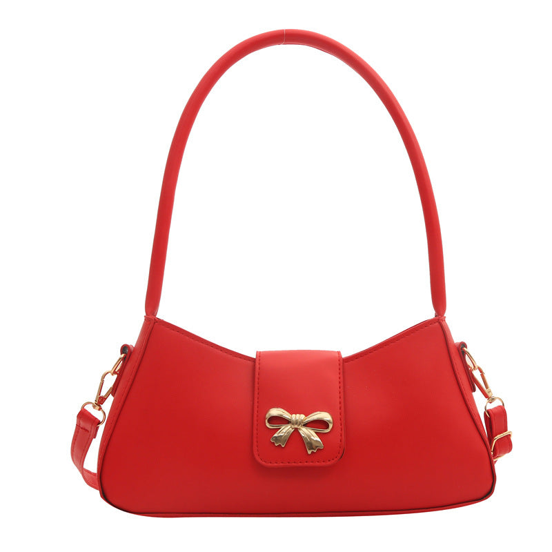 Women's Luna Cinema Baguette - Sculpted Bow Underarm Sling | Petite & Poetic