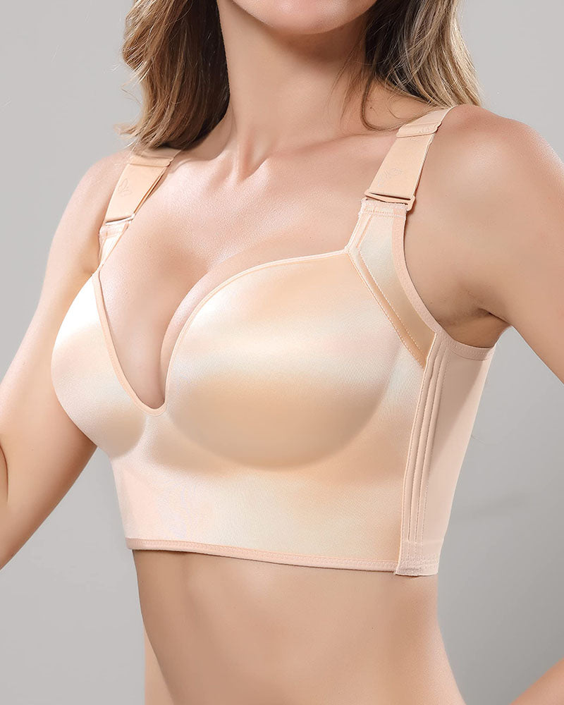 Smooth Seamless Sculpting Uplift Deep Cup Full Coverage Wireless Shape Bra