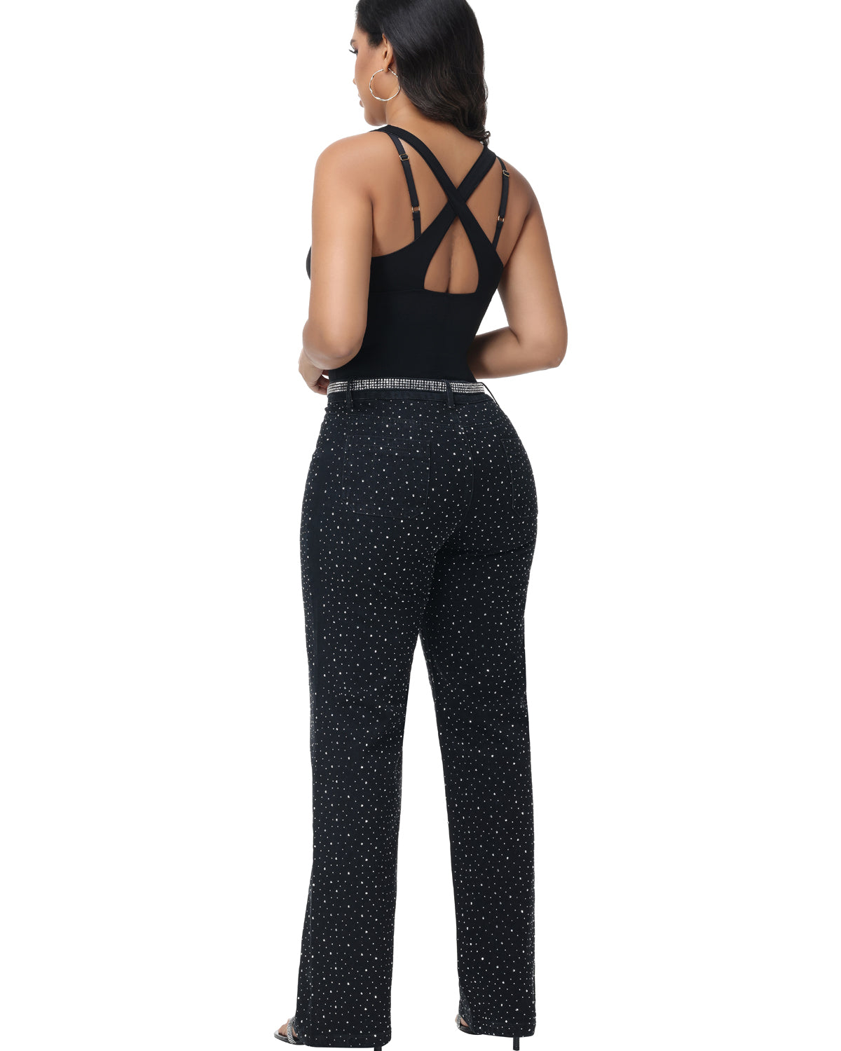 Shapshe® Wide Straps V Neck Tummy Tuck Shapewear Bodysuit