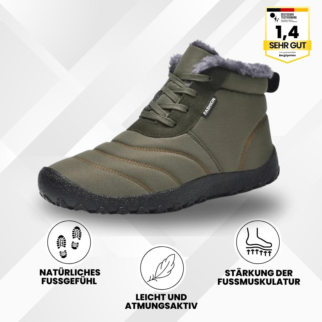 OrthoWarm - Schmerzlindernde, wasserabweisende & gefütterte Barfußschuhe - By Qivii