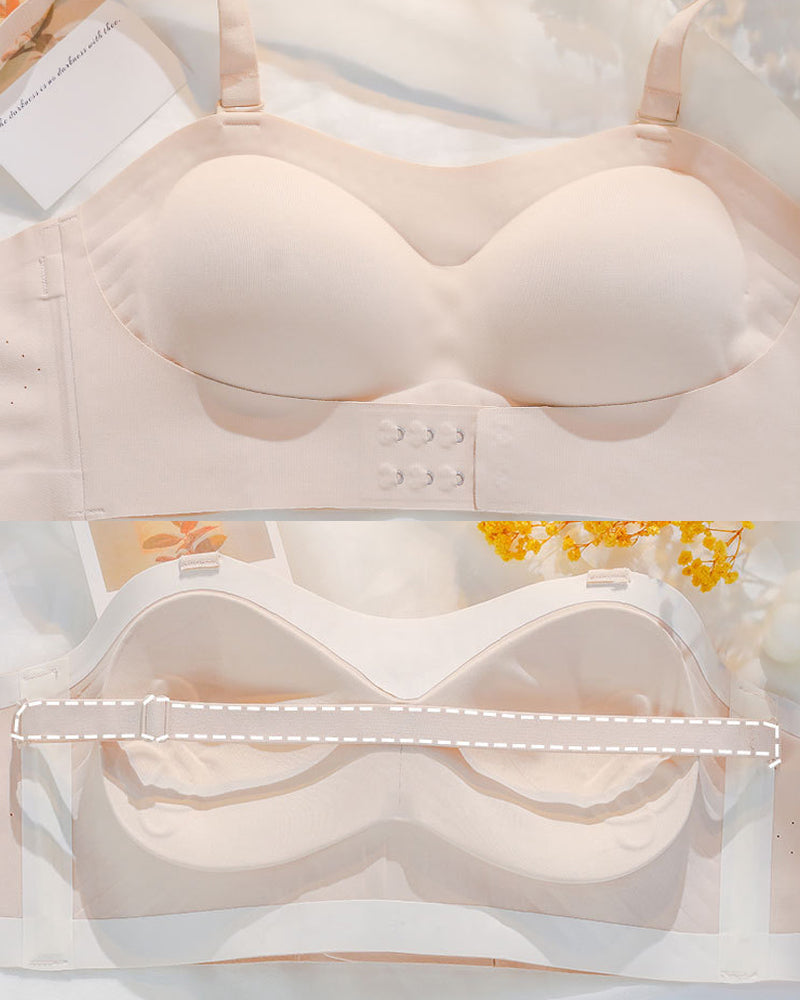 Seamless Adjustment on Slip Push up Bra Underwear - By Qivii
