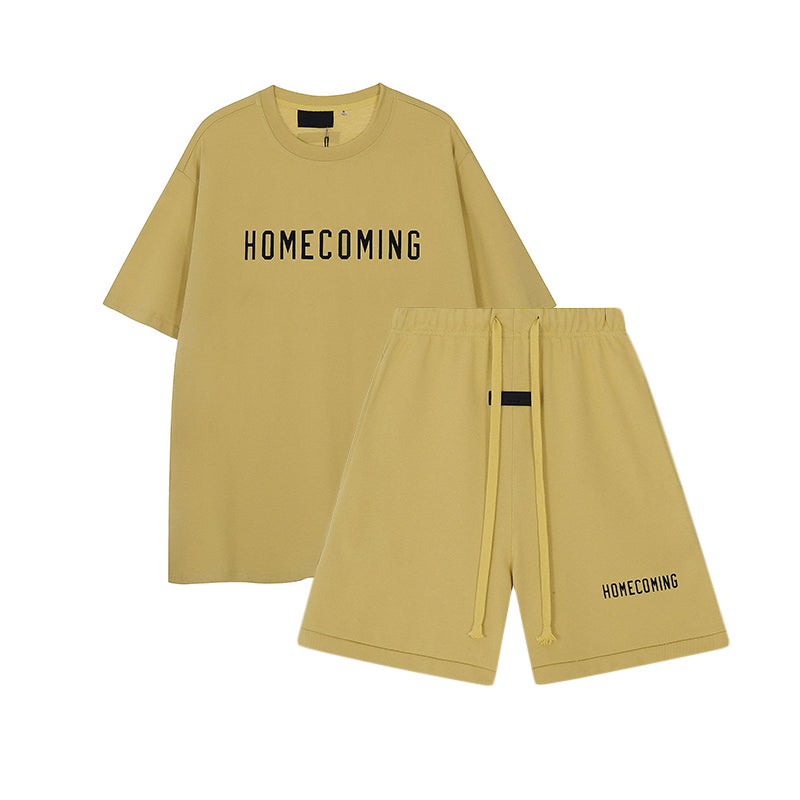 Homecoming T-Shirt / Shorts / Set - Yellow - By Qivii
