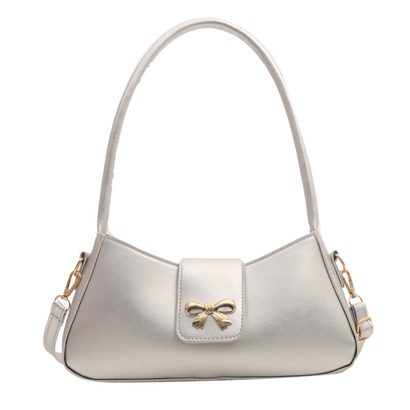Women's Luna Cinema Baguette - Sculpted Bow Underarm Sling | Petite & Poetic