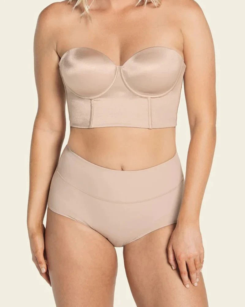 Strapless Full Cup Corset Shaping Bra - By Qivii