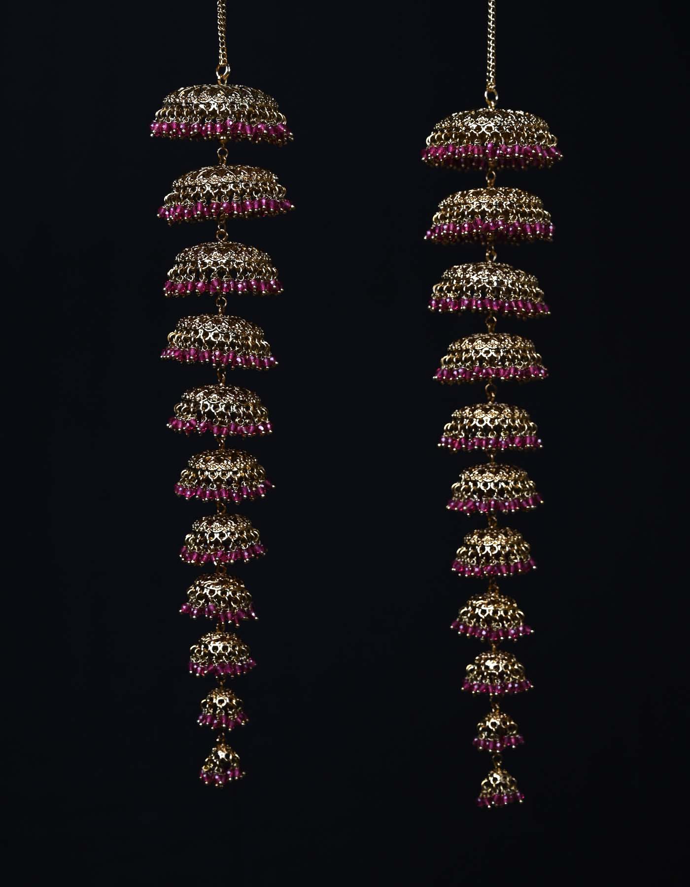 Ishani Rose Pink Gold Plated Kalire - qivii