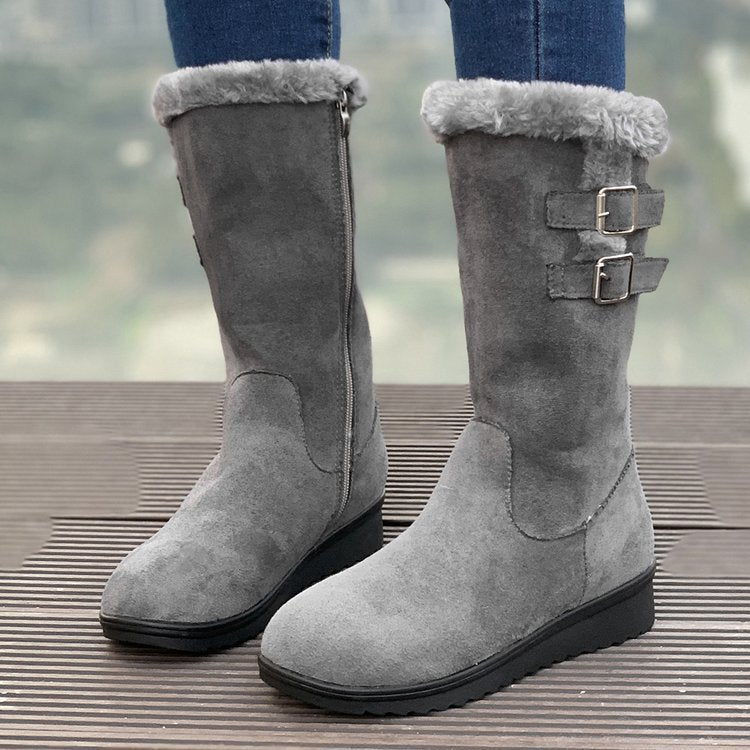 Women's FrostPuff Mid-Boots – Plush Lined, Slip-Resistant Winter Boots (US 4-10.5)