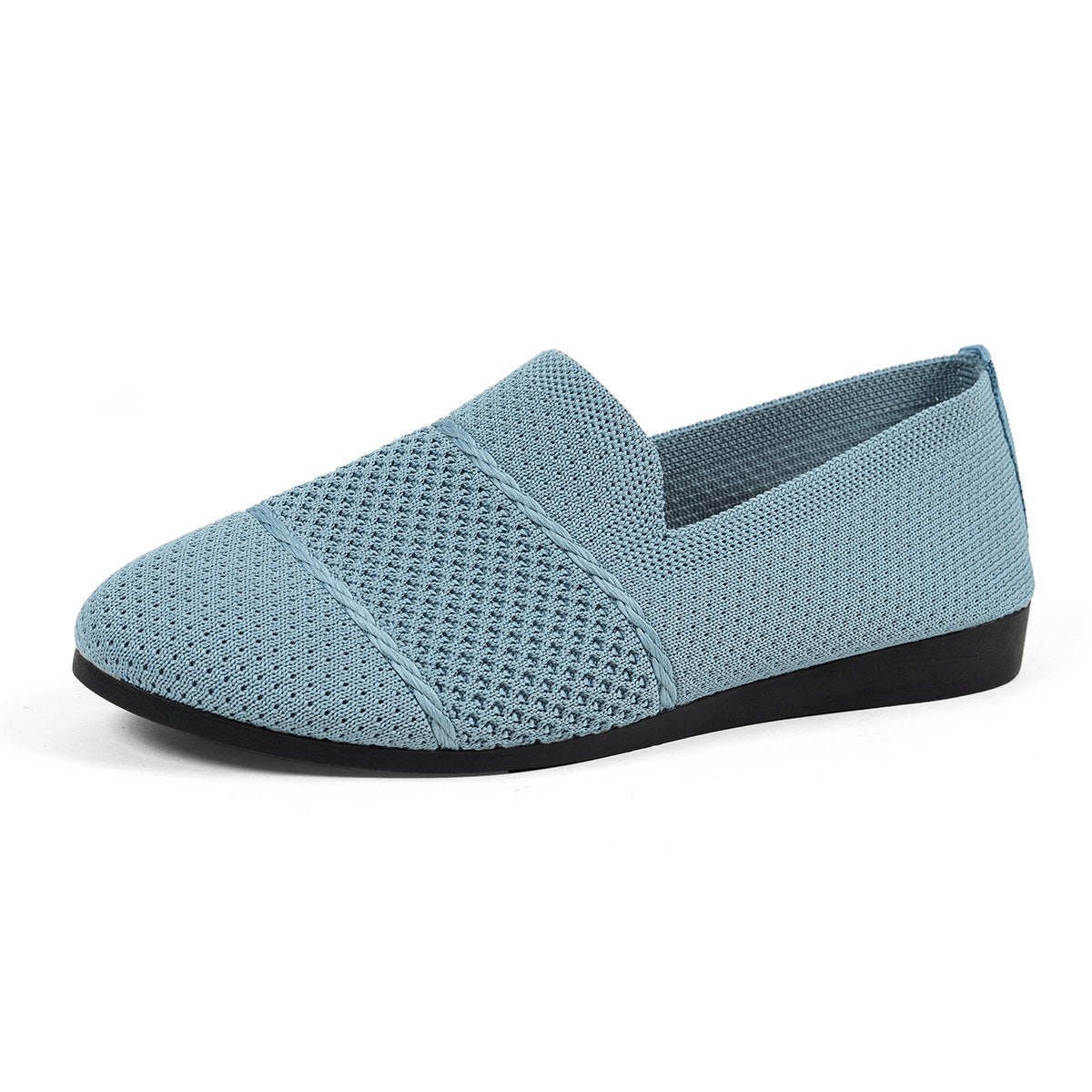 Women's Avielle Knit Flats - Lightweight Round-Toe Slip-On Shoes (US 5-10.5)