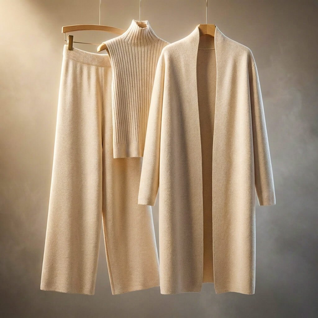 Ariana Prestige Virgin Wool Set - By Qivii