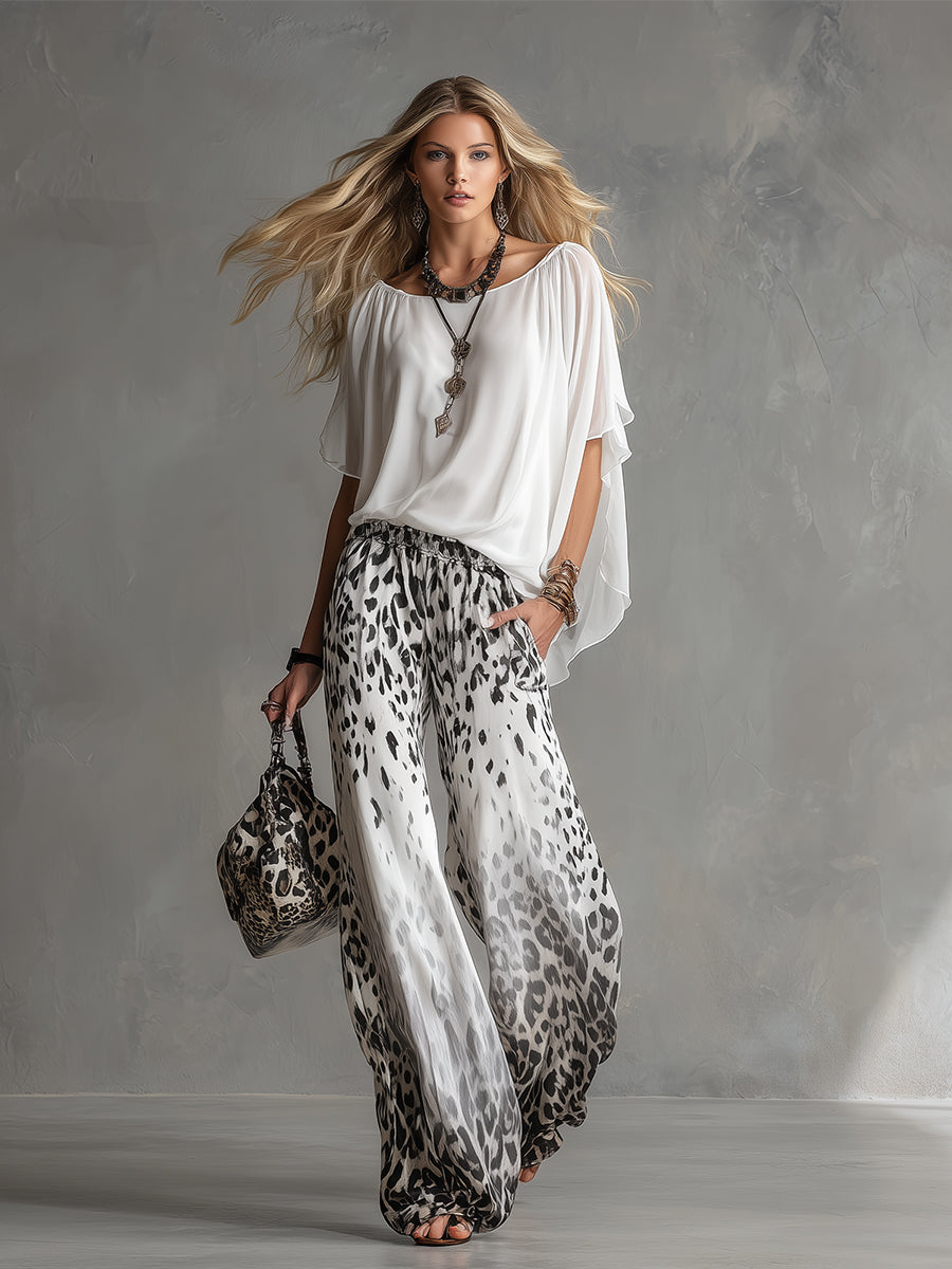 Modern And Stylish White Chiffon T-shirt