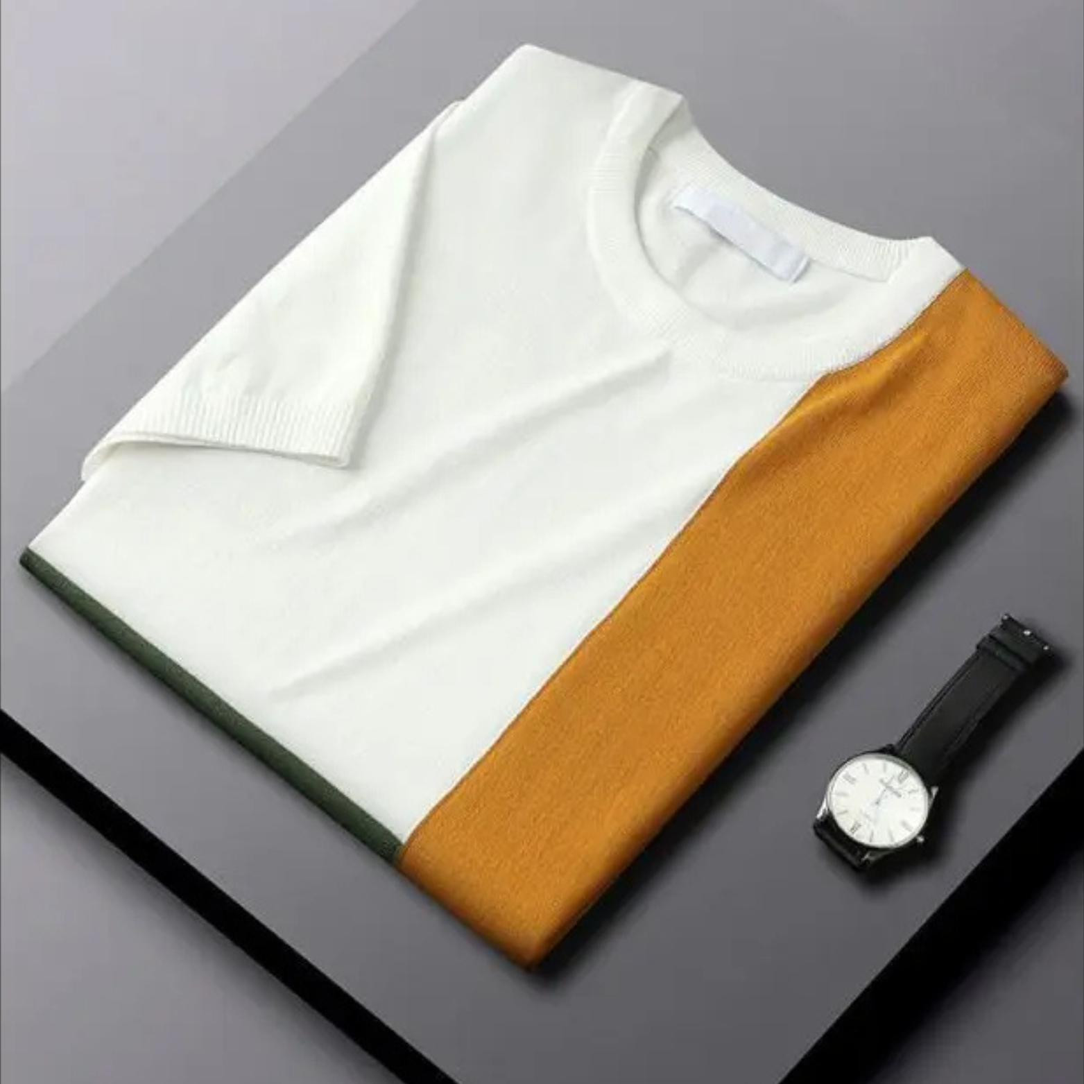 Bauhaus-geïnspireerd Kleurblok Shirt - By Qivii