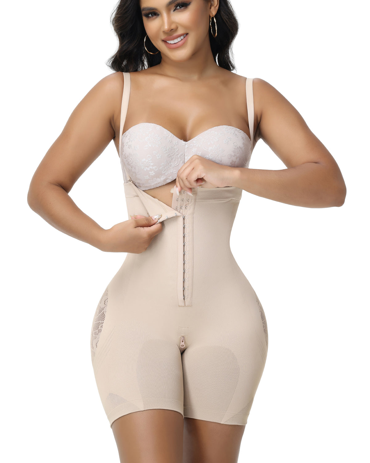 Shapshe® Women's Butt Flower Cut out Hip Lifting Fajas Colombianas Firm Control Shapewear - By Qivii