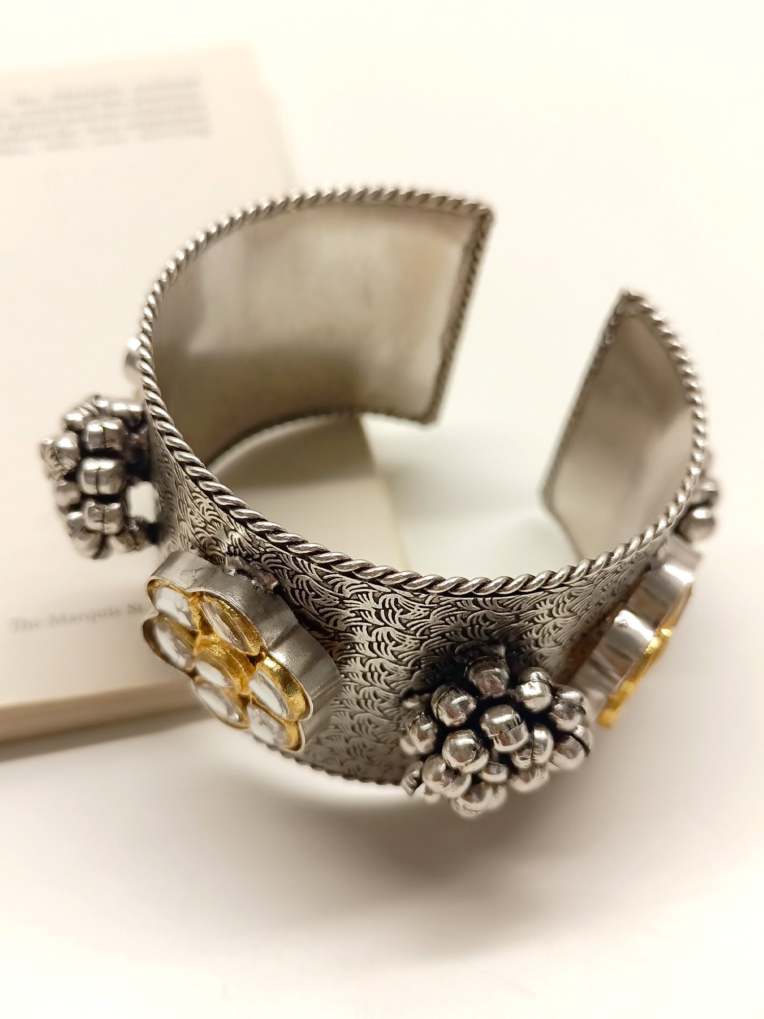 Bertha White Oxidized Bracelet