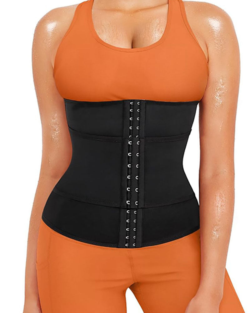 Women's Sweat Weight Loss Sports Waist Trainer Belly Shaping Sauna Corset Girdle - By Qivii