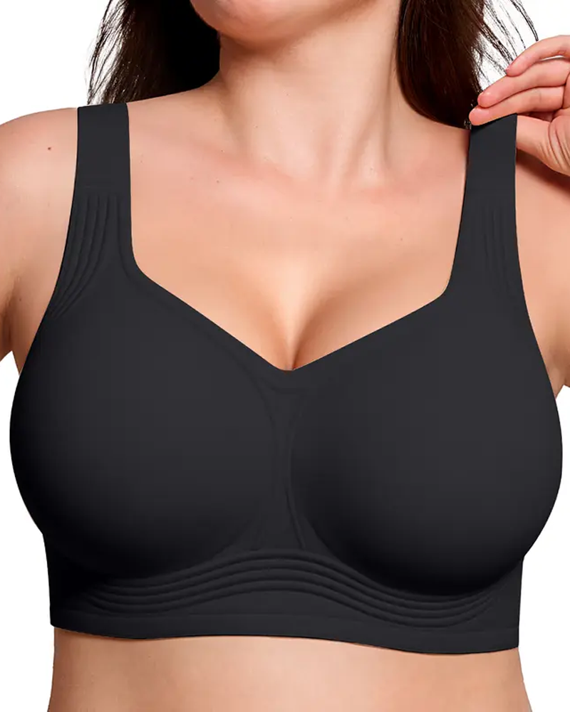 Seamless Wire-Free Full Coverage Push-Up Bra