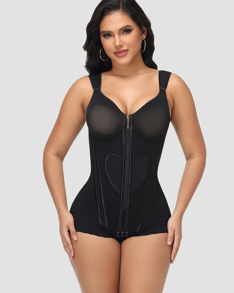 Shapshe® Fajas Colombianas Love Pattern Bodysuit Shapewear