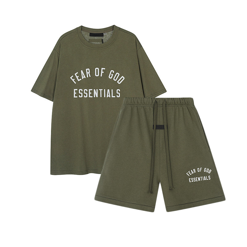 FW24 Half Arc T-Shirt / Shorts / Set - Turquoise - By Qivii
