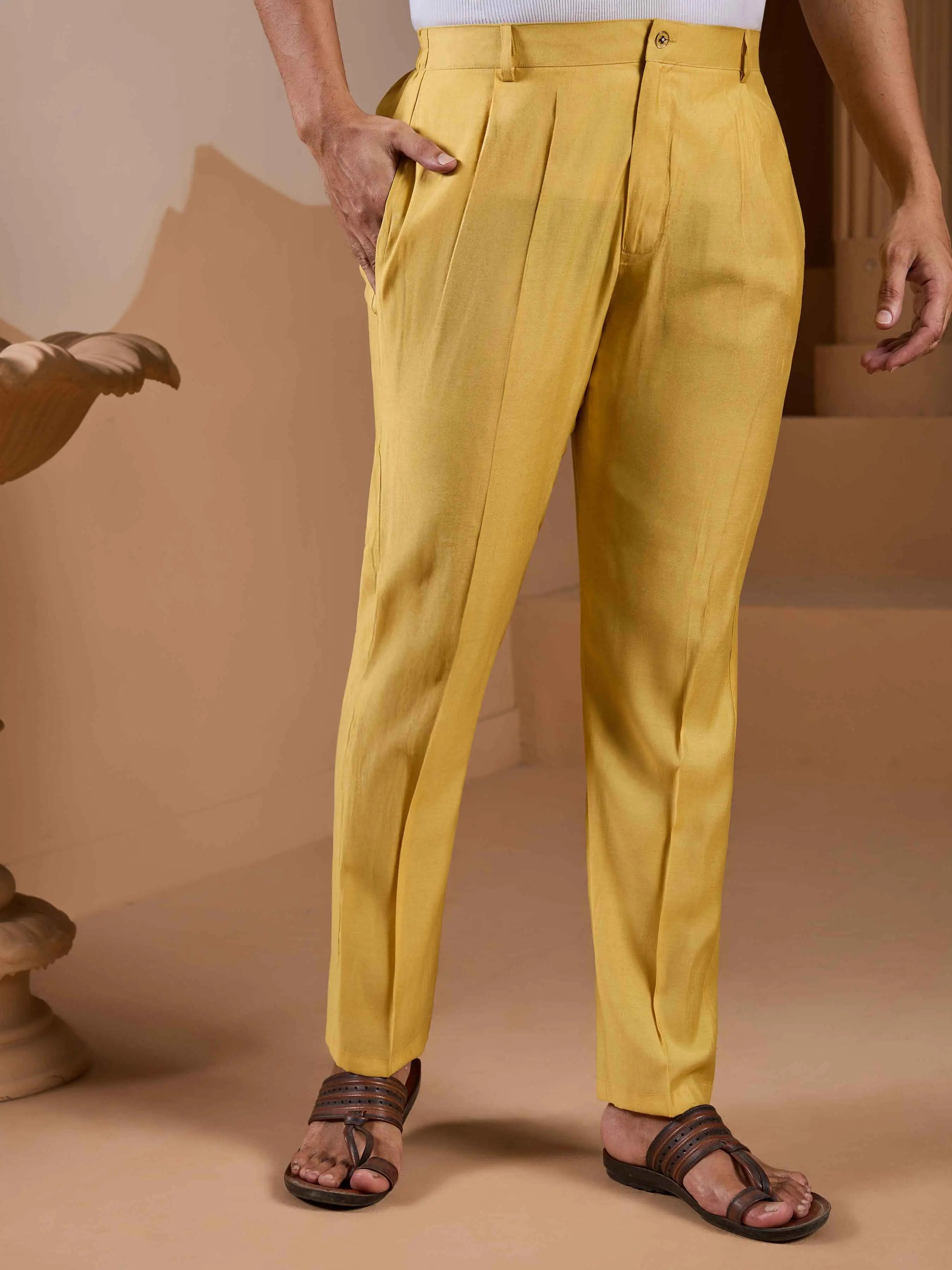 Yellow Kurta Set With Embroidery Sequins Jacket