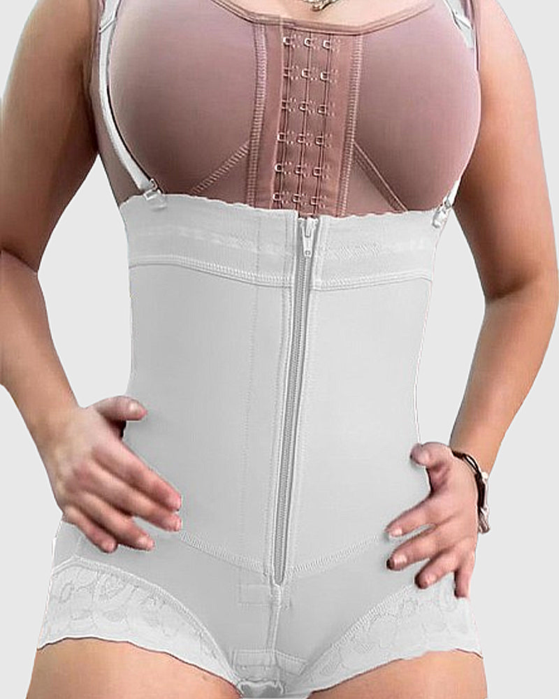 Shapshe® Women High Waisted Faja Shaping Shorts Zip Closure - By Qivii